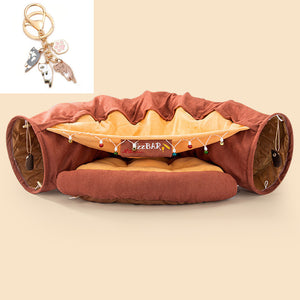 Collapsible Cat Tunnel – Washable, Durable & Fun for Playful Pets