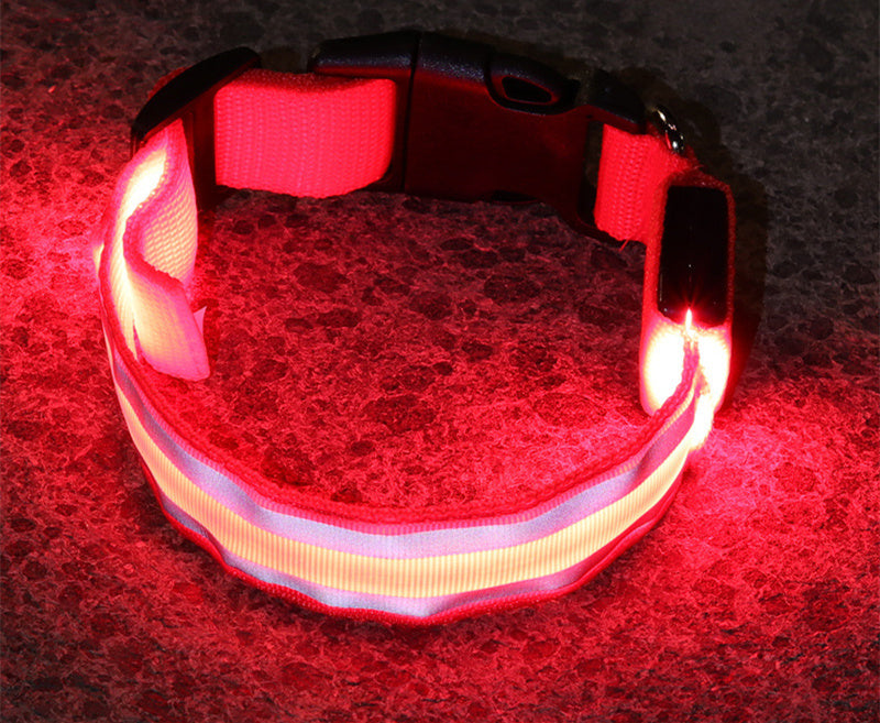 LED Luminous Anti-Lost Dog Collar – Night Safety for Pets