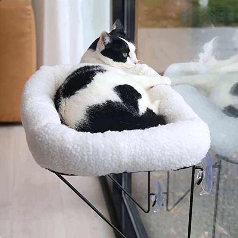 Cat Window Hammock Bed with Strong Suction Cups | Hanging Sunbathing Seat for Indoor Cats