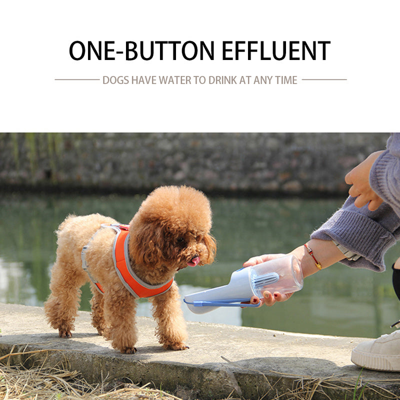 Portable Pet Water Bottle – Dog & Cat Feeder for Outdoor Travel