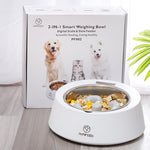 Smart Weighing Slow Feeder Bowl for Dogs & Cats | Anti-Choking Pet Food Bowl for Healthy Eating