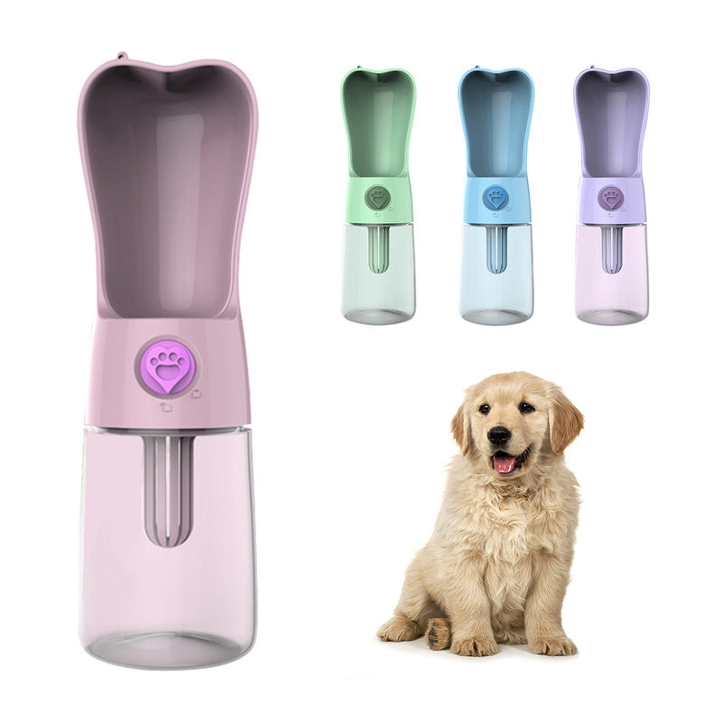 Portable Pet Water Bottle – Dog & Cat Feeder for Outdoor Travel