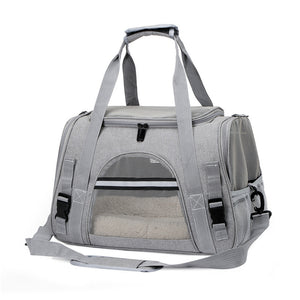 Ecofurry Mart Portable Outdoor Pet Carrier Box | One-Shoulder Diagonal Cross Bag | Travel Crate for Small Dogs & Cats