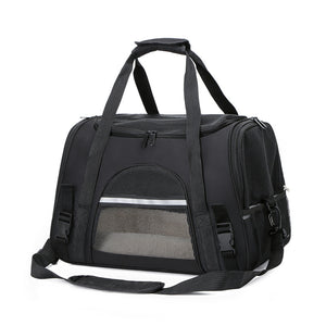 Ecofurry Mart Portable Outdoor Pet Carrier Box | One-Shoulder Diagonal Cross Bag | Travel Crate for Small Dogs & Cats