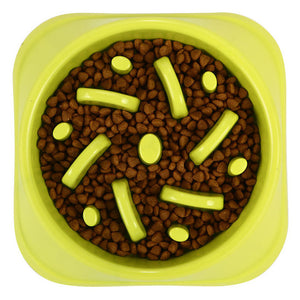 Anti-Choking Slow Feeder Dog Bowl for Fast Eaters | Non-Slip Food Dish for Small & Large Dogs
