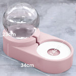 Bubble Ball Pet Feeder Bowl with Automatic Water Fountain – 1.8L
