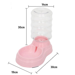 Bubble Ball Pet Feeder Bowl with Automatic Water Fountain – 1.8L