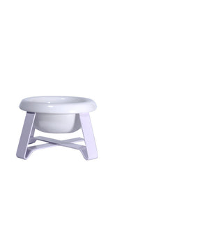 2-in-1 Cat Feeder Bowl with Anti-Slip Iron Stand Design