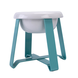 2-in-1 Cat Feeder Bowl with Anti-Slip Iron Stand Design