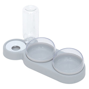Automatic Pet Feeder Bowl with Water Fountain Stand