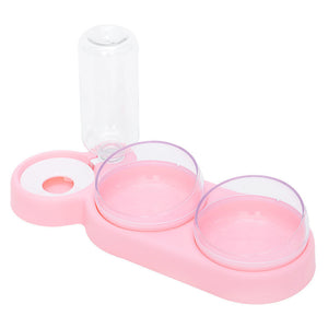 Automatic Pet Feeder Bowl with Water Fountain Stand