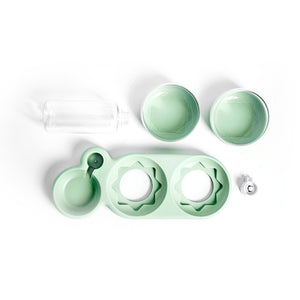 Automatic Pet Feeder Bowl with Water Fountain Stand