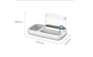 4-Style Cat & Dog Feeder with 1.5L Automatic Water Fountain