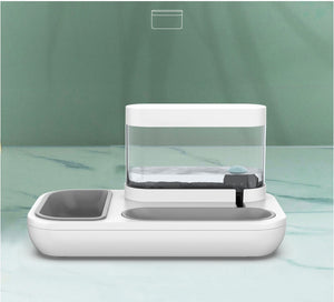 4-Style Cat & Dog Feeder with 1.5L Automatic Water Fountain