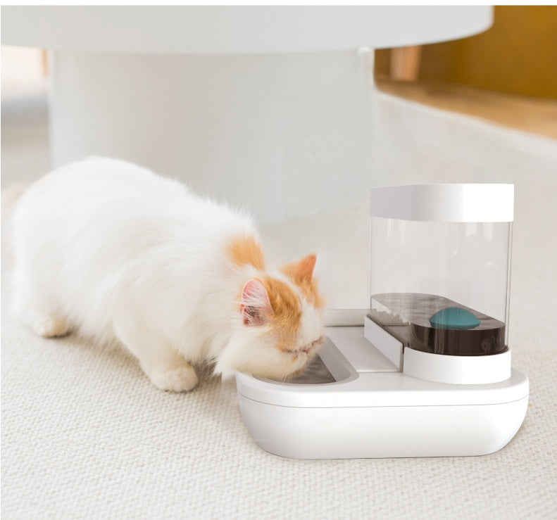4-Style Cat & Dog Feeder with 1.5L Automatic Water Fountain