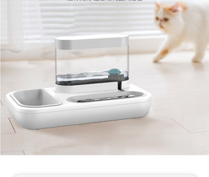 4-Style Cat & Dog Feeder with 1.5L Automatic Water Fountain