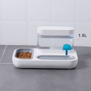 4-Style Cat & Dog Feeder with 1.5L Automatic Water Fountain