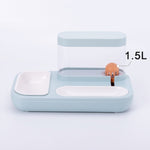 4-Style Cat & Dog Feeder with 1.5L Automatic Water Fountain