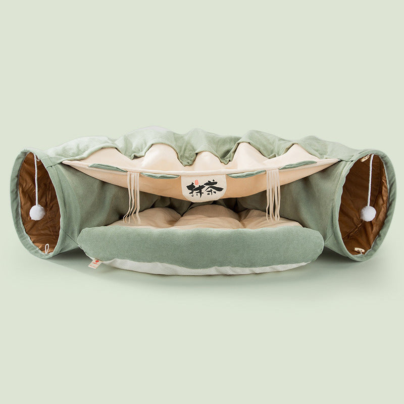 Collapsible Cat Tunnel – Washable, Durable & Fun for Playful Pets