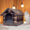 Wanghong Four-Season Pet House for Cats & Dogs | Soft, Foldable Dog & Cat Bed for All-Year Comfort