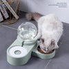 Bubble Ball Pet Feeder Bowl with Automatic Water Fountain – 1.8L