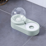 Bubble Ball Pet Feeder Bowl with Automatic Water Fountain – 1.8L