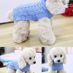 Cashmere Rope Knit Dog Sweater – Warm, Stylish Pet Clothing