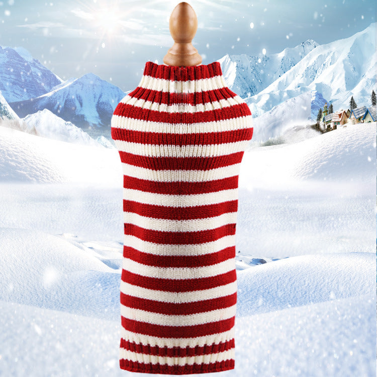 Cashmere Rope Knit Dog Sweater – Warm, Stylish Pet Clothing