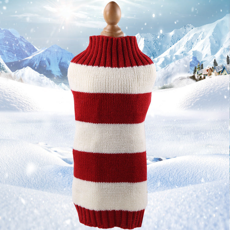 Cashmere Rope Knit Dog Sweater – Warm, Stylish Pet Clothing
