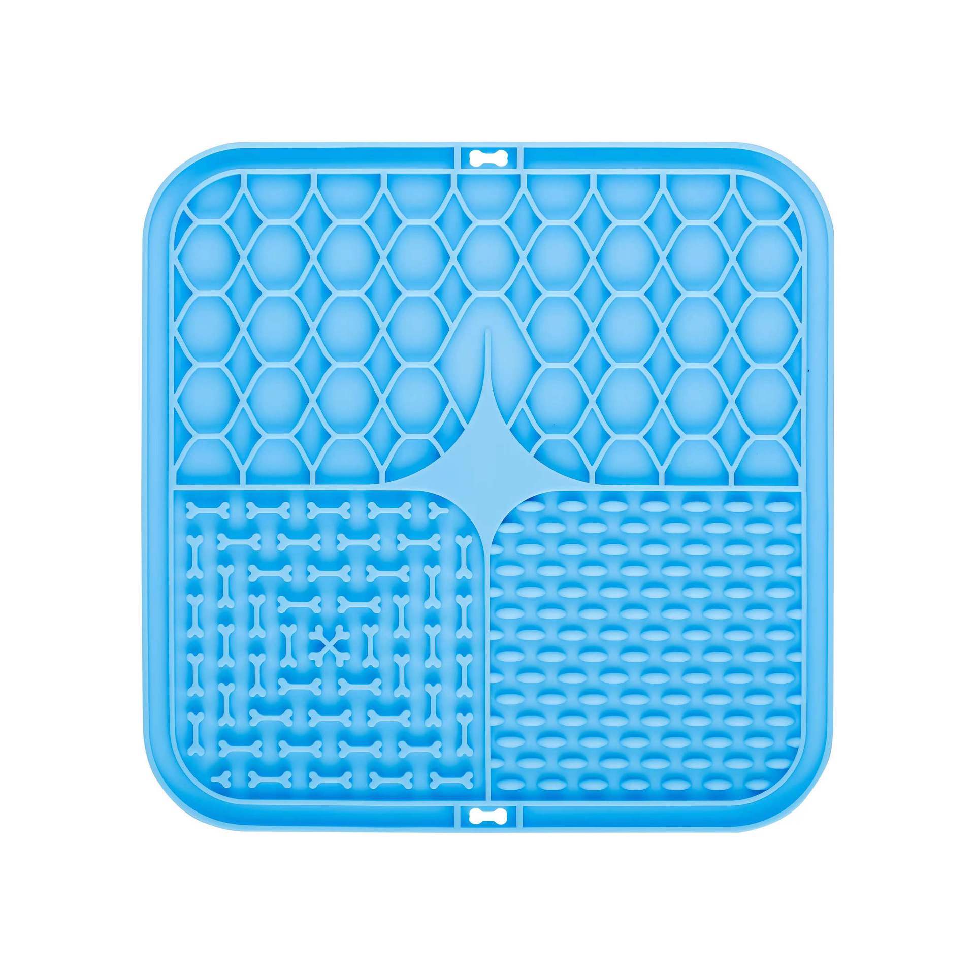 Ecofurry Mart Silicone Pet Slow Feeder Bowl with Suction Cup | Non-Slip Dog Feeding Mat for Improved Digestion