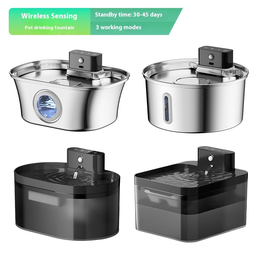 Automatic Cat Water Dispenser with Large Capacity & Induction Sensor | Self-Circulating Live Water Fountain