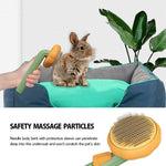 Pet Pumpkin Self-Cleaning Slicker Brush for Dogs, Cats & Rabbits