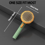 Pet Pumpkin Self-Cleaning Slicker Brush for Dogs, Cats & Rabbits