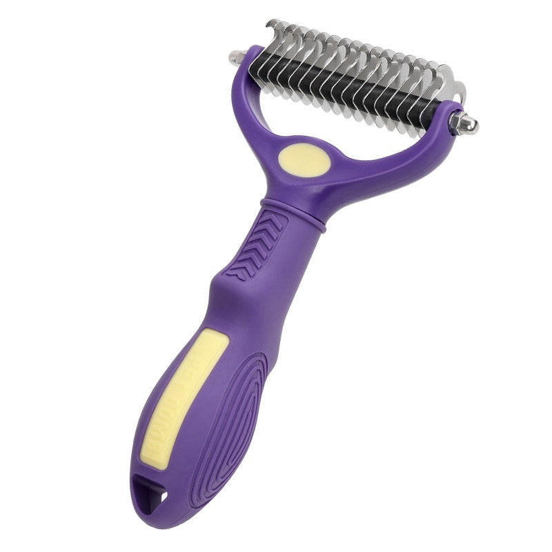 Pet Knot Untying Grooming Comb for Dogs & Cats | Detangling Beauty Brush for Matted Fur & Shedding