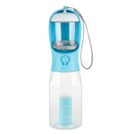 3-in-1 Pet Water Bottle – Feeder, Drinker & Poop Bag Dispenser