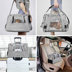 Ecofurry Mart Portable Outdoor Pet Carrier Box | One-Shoulder Diagonal Cross Bag | Travel Crate for Small Dogs & Cats