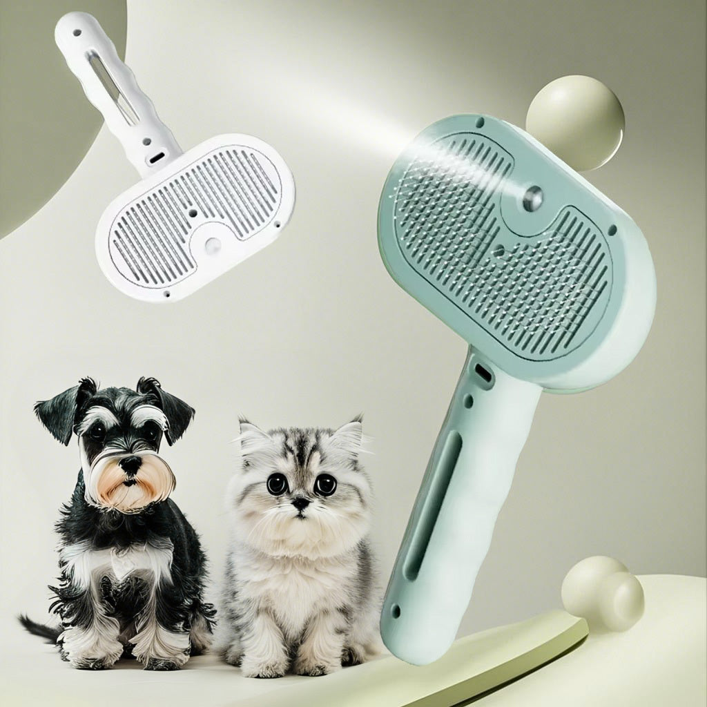 Pet Spray Hair Comb – Dematting Mist Brush for Cats & Dogs