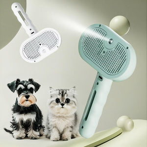 Pet Spray Hair Comb – Dematting Mist Brush for Cats & Dogs