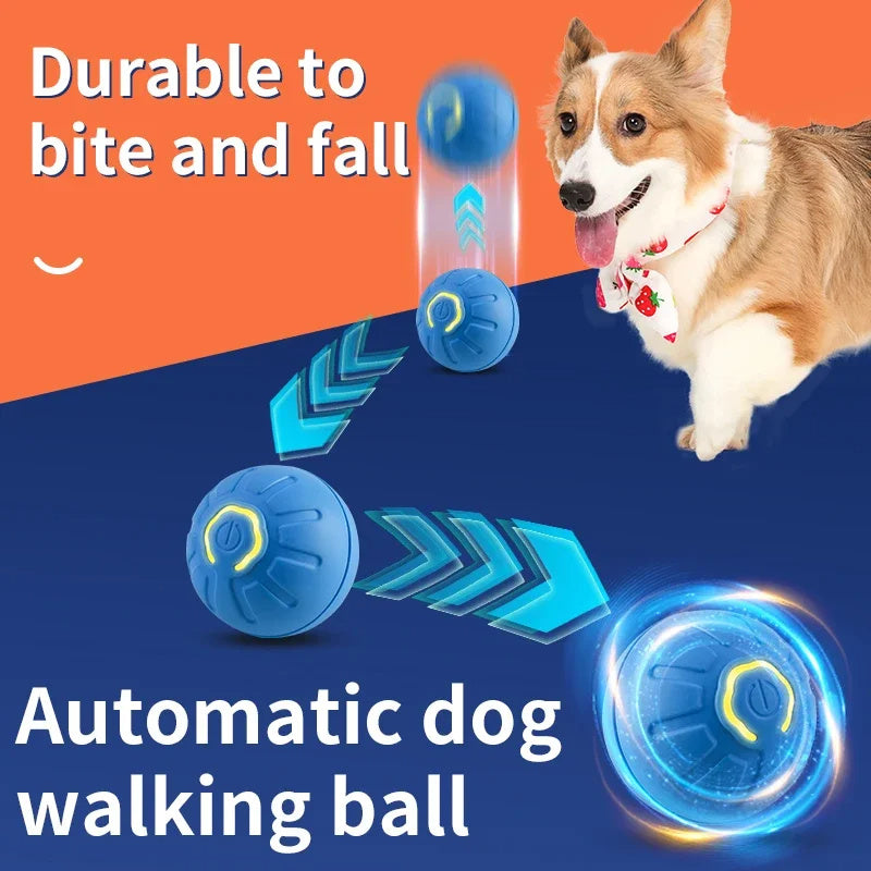 Smart USB Bouncing Dog Toy Ball – Interactive Moving Pet Gift