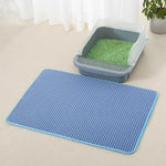 Anti-Splash Double-Layer EVA Cat Litter Mat | Waterproof Non-Slip Cat Mat for Litter Control