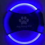 LED Dog Flying Disc – Glowing Pet Toy for Night Play