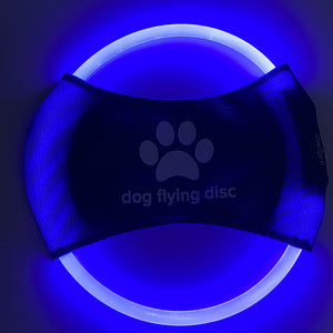LED Dog Flying Disc – Glowing Pet Toy for Night Play