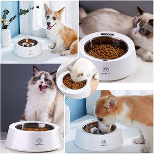 Smart Weighing Slow Feeder Bowl for Dogs & Cats | Anti-Choking Pet Food Bowl for Healthy Eating