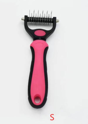 Stainless Steel Pet Grooming Comb for Hair Removal & Knot Opening | Safe Detangler for Dogs & Cats