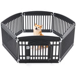 Ecofurry Mart Safe & Reliable Dog Playpen Fence | Portable Pet Exercise Pen for Indoor & Outdoor Use | Foldable Dog Enclosure