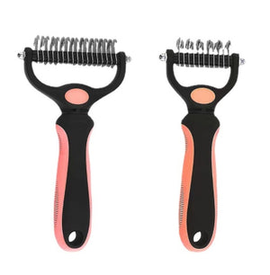 Stainless Steel Pet Grooming Comb for Hair Removal & Knot Opening | Safe Detangler for Dogs & Cats