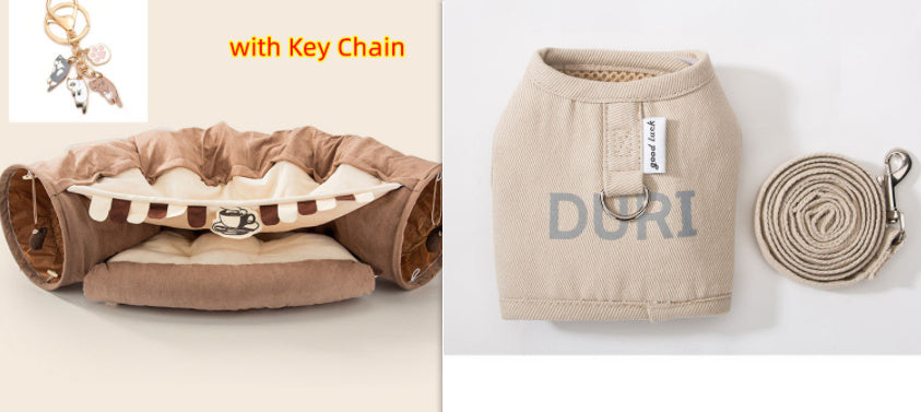 Collapsible Cat Tunnel – Washable, Durable & Fun for Playful Pets