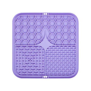 Ecofurry Mart Silicone Pet Slow Feeder Bowl with Suction Cup | Non-Slip Dog Feeding Mat for Improved Digestion