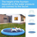 Ecofurry Mart Dog Splash Pad Sprinkler Toy | Anti-Slip Outdoor Dog Swimming Mat for Summer Play & Cooling Off
