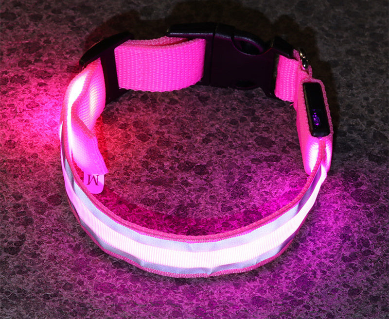 LED Luminous Anti-Lost Dog Collar – Night Safety for Pets